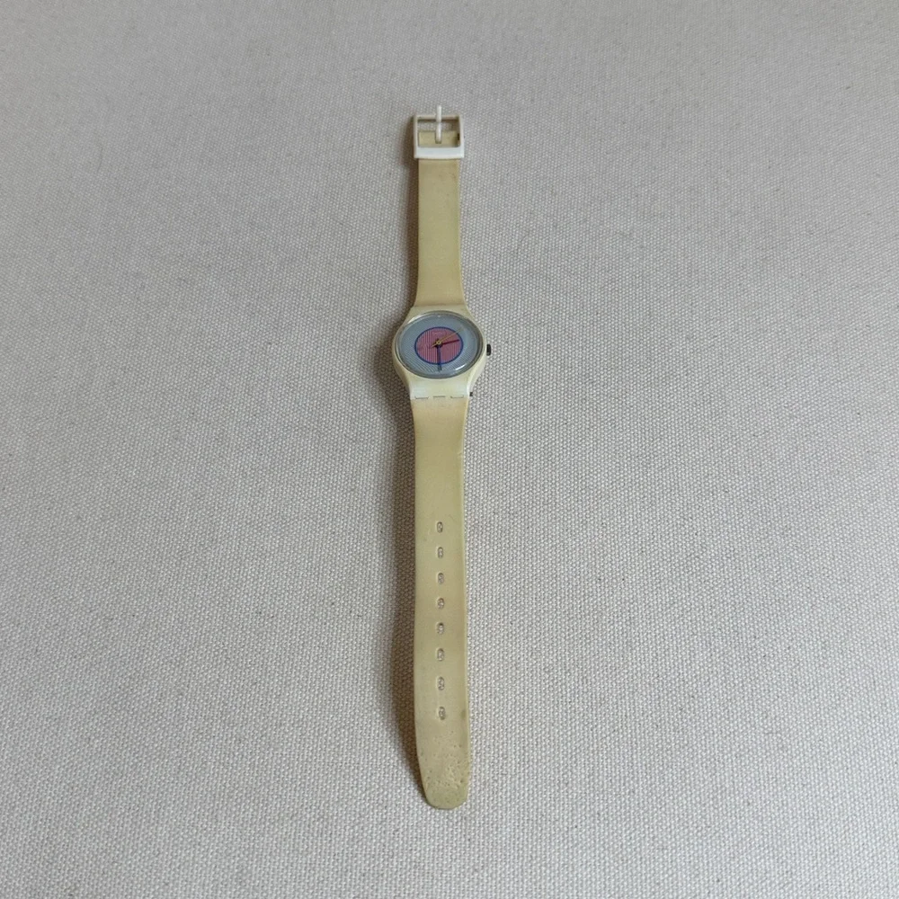 Vintage Raspberry Swatch Watch from the 1980’s New Battery